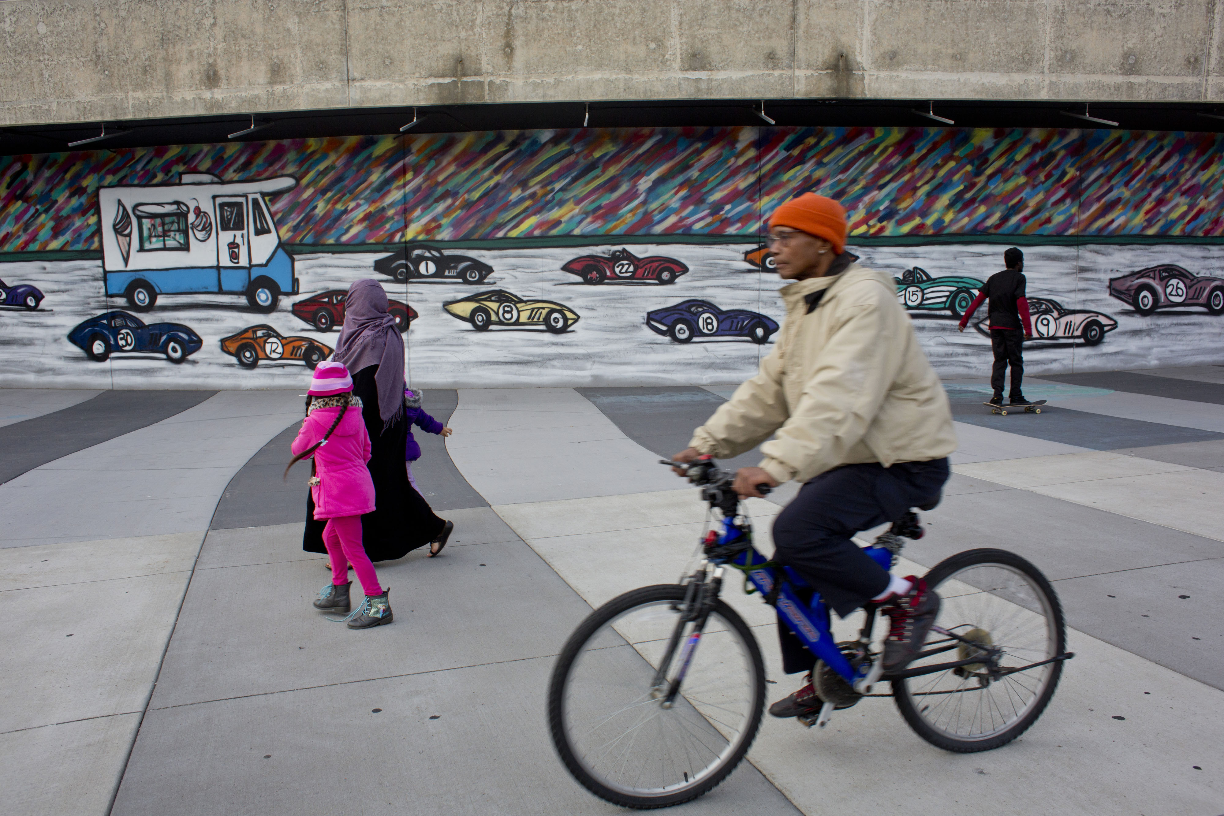 Biking in the city clean transport