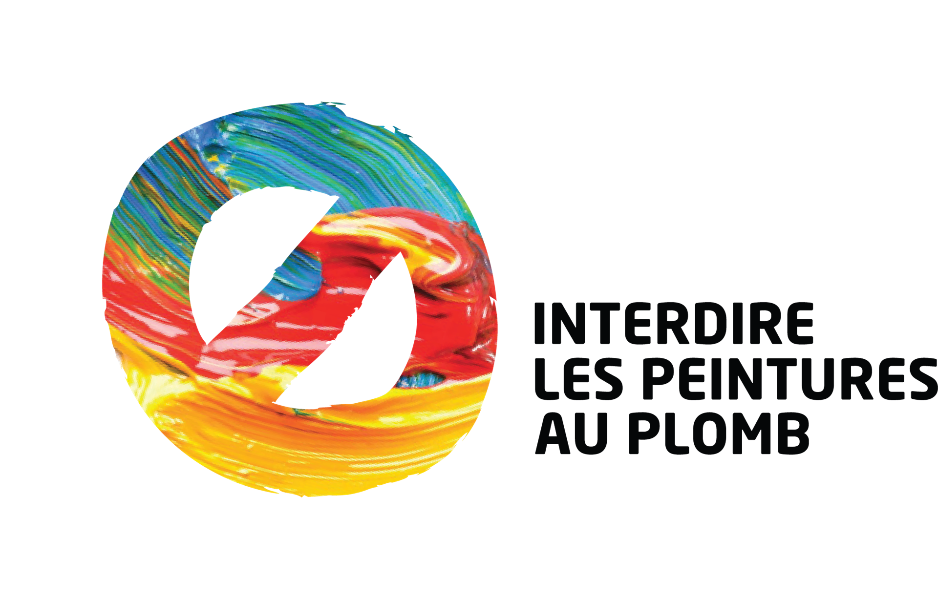 Interdire les peintures au plomb texte horizontal Interdire les peintures au plomb texte horizontal