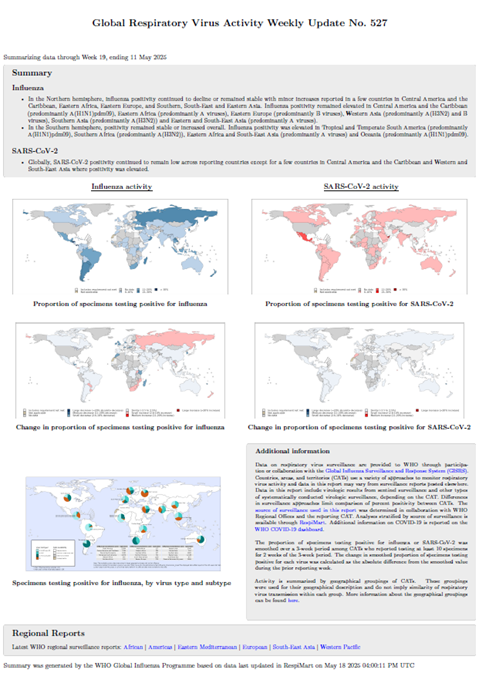 Influenza Update N° 527