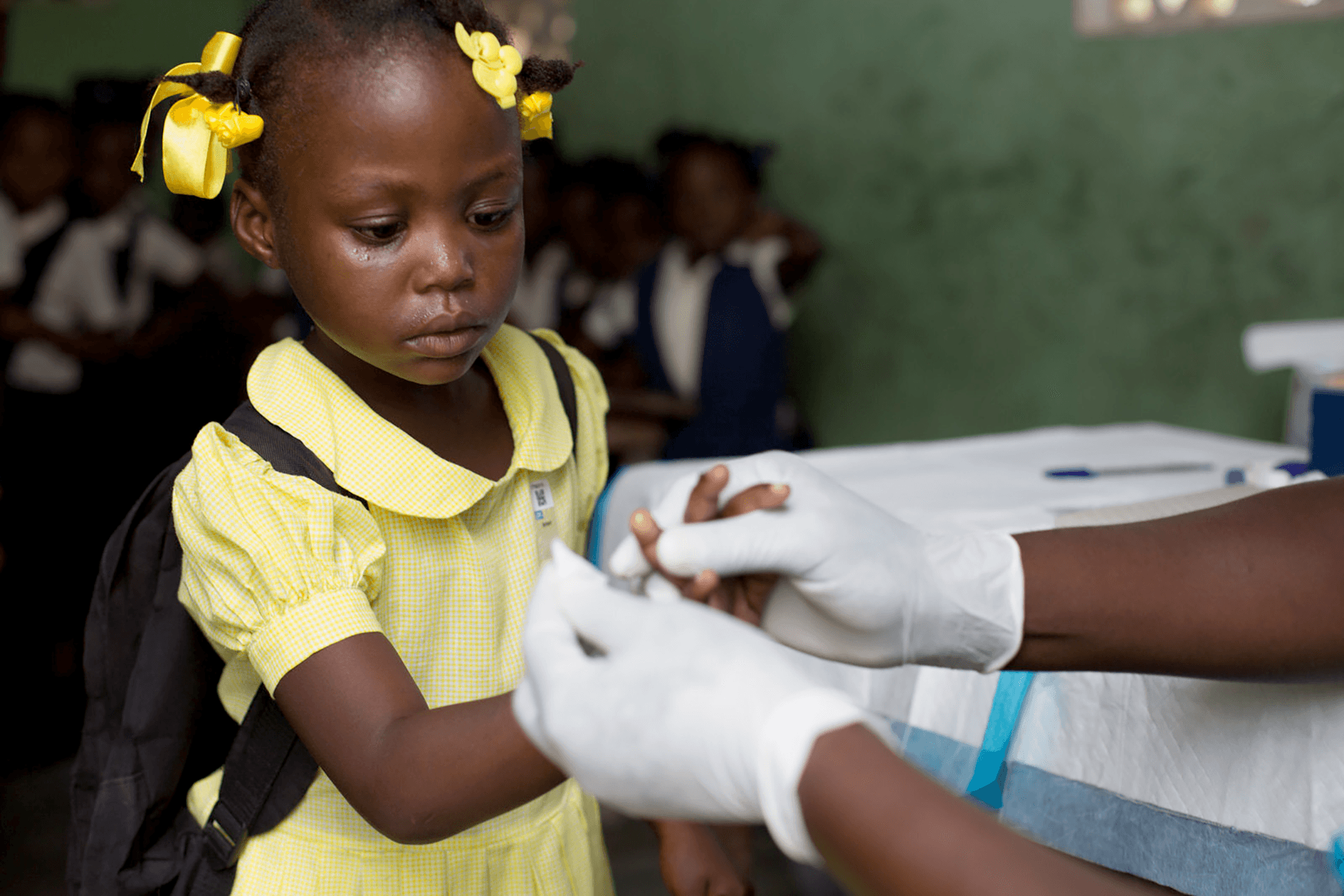 Checking for lymphatic filariasis in Northern Haiti- RTI Fights NTDs Checking for lymphatic filariasis in Northern Haiti- RTI Fights NTDs