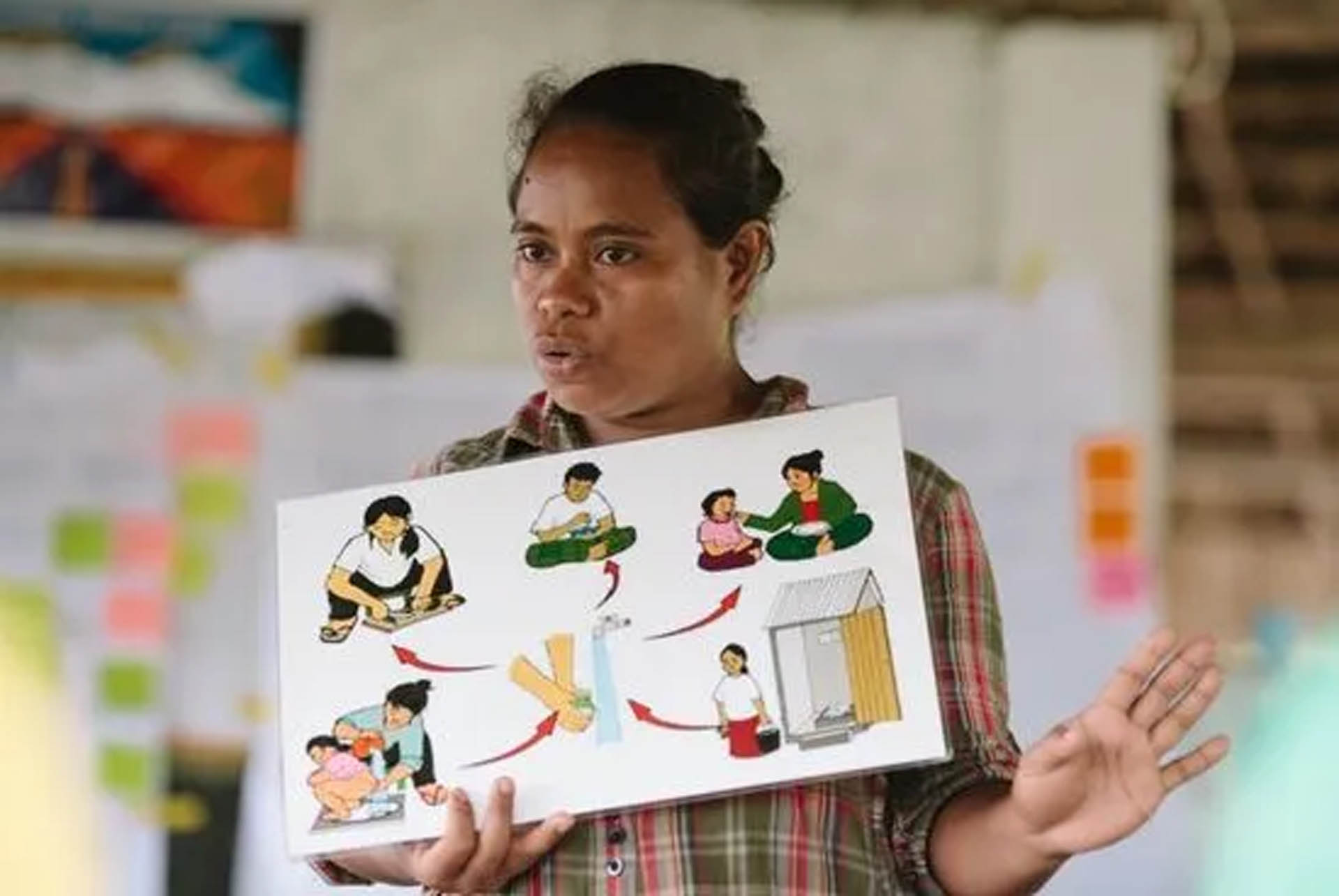 wash-ntd-course A trainer showing pictures