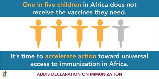 One in five children in Africa does not receive the vaccines they need