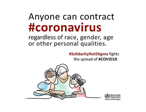 Anyone can contact COVID-19 Infographic visualising the recommended advice.