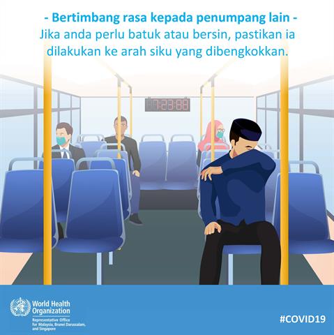 Show consideration for other passengers Infographic of text