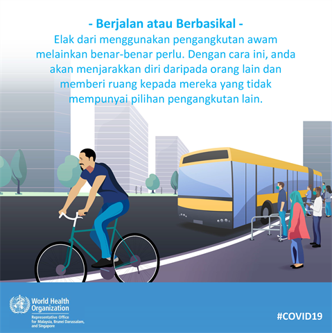 Walk or cycle Infographic visualising the recommended advice.