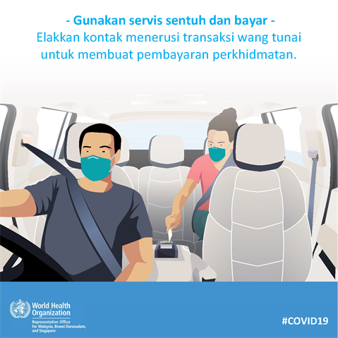 Use tap and pay services Infographic of text