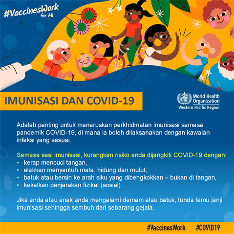 Continue immunization services Infographic of text