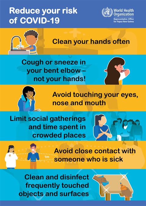 Reduce your risk of COVID-19 Reduce your risk of COVID-19