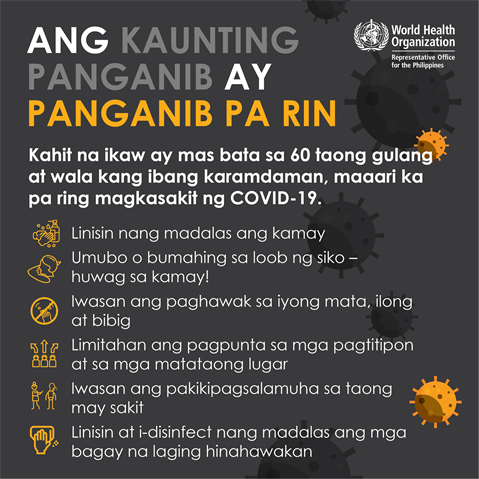 Ang kaunting panganib ay panganib pa rin Infographic of text