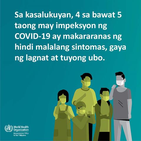 Tindi ng sakit Infographic visualising the recommended advice.