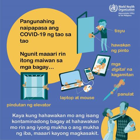 COVID-19 mainly spreads from person to person transmission 2 E