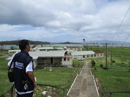 Cyclone winston_damaged building Cyclone winston_damaged building