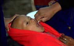 PNG poliovirus outbreak A child is protected from lifelong polio paralysis through OPV vaccination.
