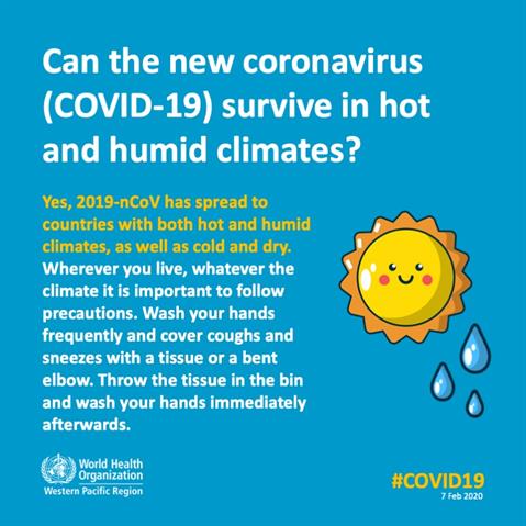 Mythbusters infographic Infographic visualising the recommended advice.