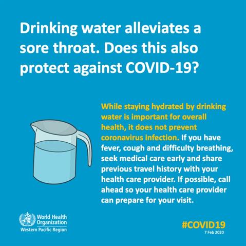 COVID-19 infographic Infographic of text