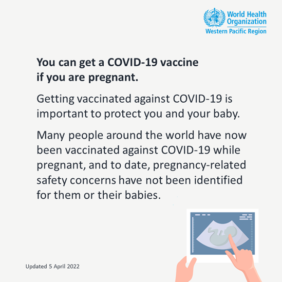 COVID-19 vaccines and pregnancy graphic