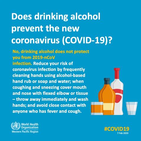 COVID-19 infographic Infographic of text