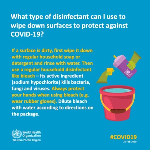 COVID-19 infographic Infographic of text